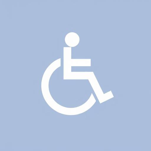 Accessibility symbol indicating commitment to accessibility standards.
